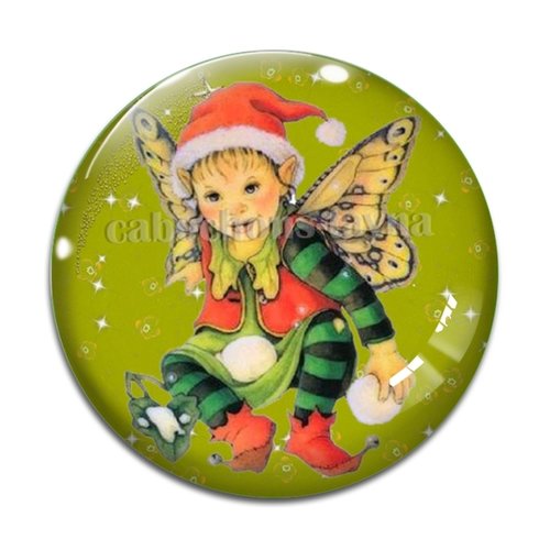 Cabochon lutin, cabochon résine, verre rond différente taille