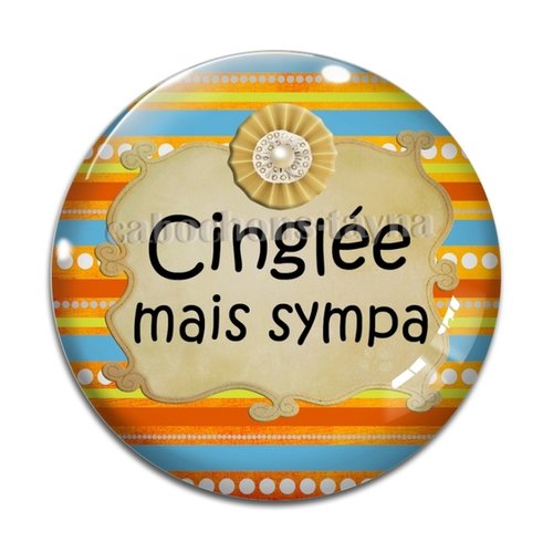 Cabochon cinglée, cabochon résine, verre rond différente taille