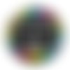 Cabochon je ne suis pas énervée juste un caractère de merde, cabochon résine, verre rond différente taille