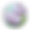 Cabochon fleur exotique, en résine ou en verre différente taille