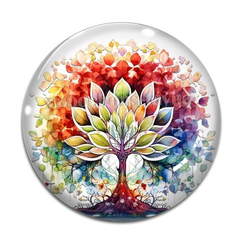 Cabochon arbre de vie, en résine ou en verre différente taille