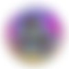 Cabochon fleur, en résine ou en verre différente taille