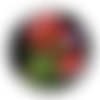 Cabochon fleur coquelicot, en résine ou en verre différente taille
