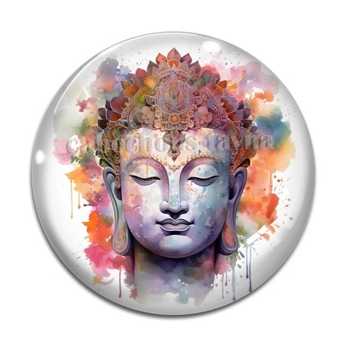 Cabochon méditation, en résine ou en verre différente taille