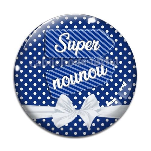 Cabochon super nounou, en résine ou en verre différente taille