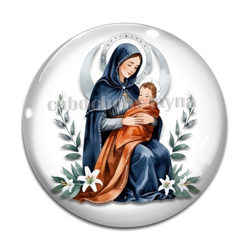 Cabochon vierge, en résine ou en verre différente taille