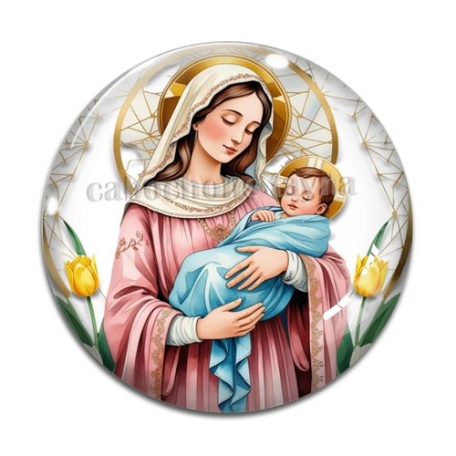 Cabochon vierge, en résine ou en verre différente taille