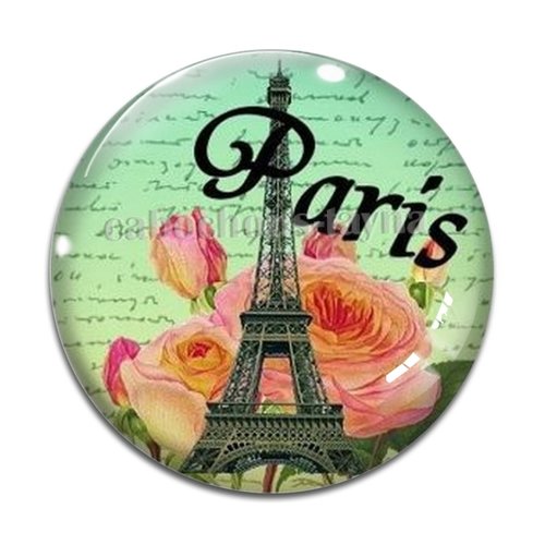 Cabochon paris, cabochon résine, verre rond différente taille