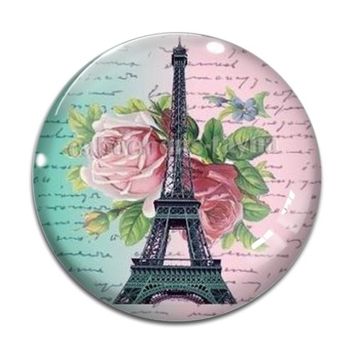 Cabochon paris, cabochon résine, verre rond différente taille