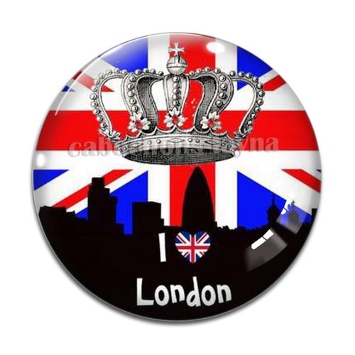 Cabochon londres, cabochon résine, verre rond différente taille