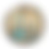 Cabochon paris, cabochon résine, verre rond différente taille