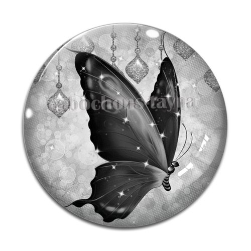 Cabochon papillon, résine ou verre différente taille