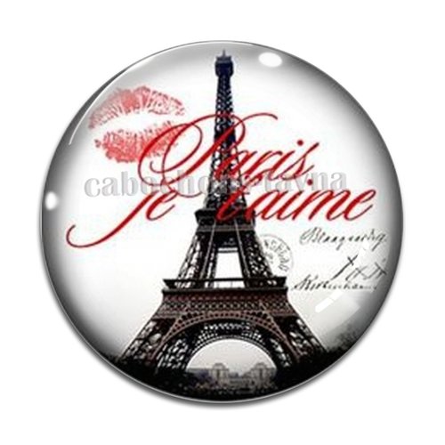 Cabochon paris, cabochon résine, verre rond différente taille