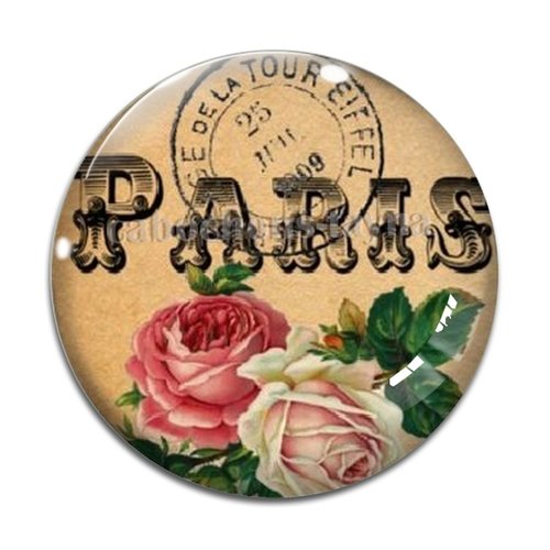 Cabochon paris, cabochon résine, verre rond différente taille
