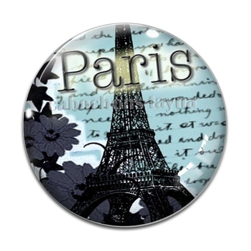 Cabochon paris, cabochon résine, verre rond différente taille