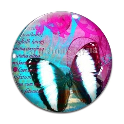 Cabochon papillon, résine ou verre différente taille
