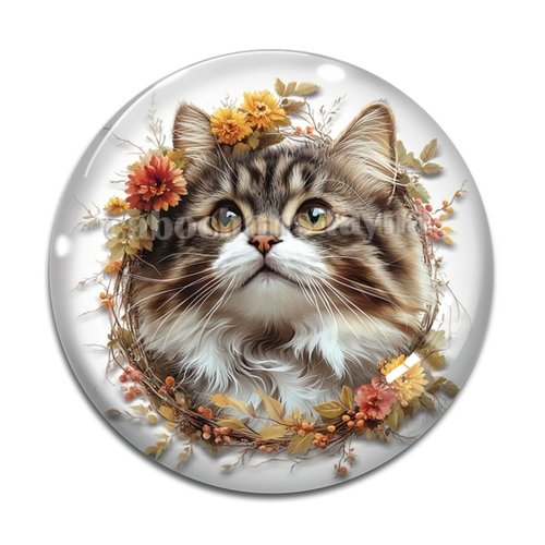 Cabochon chat, résine ou verre différente taille