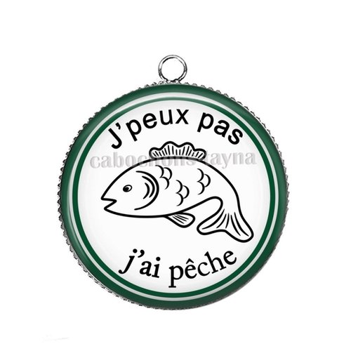 Pendentif j'peux pas j'ai pêche