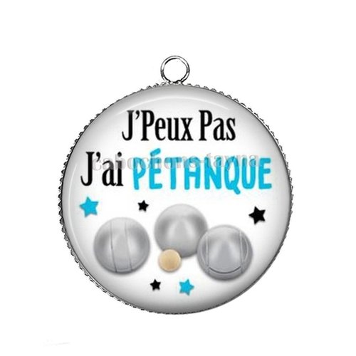 Pendentif j'peux pas j'ai pétanque