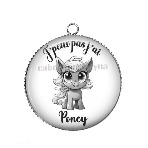 Pendentif j'peux pas j'ai poney