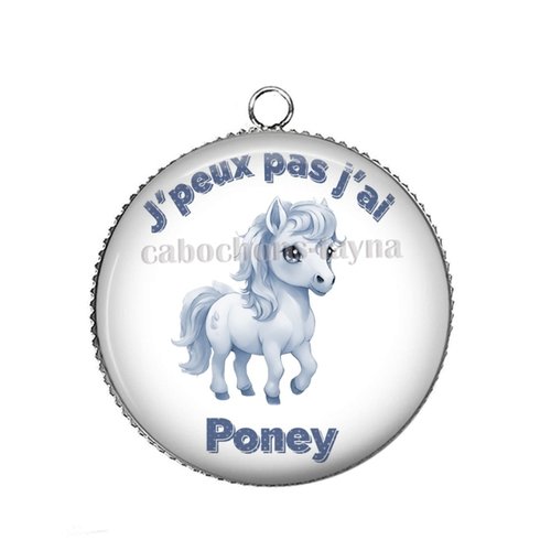 Pendentif j'peux pas j'ai poney