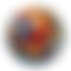 Cabochon perroquet, cabochon résine ou verre rond différente taille