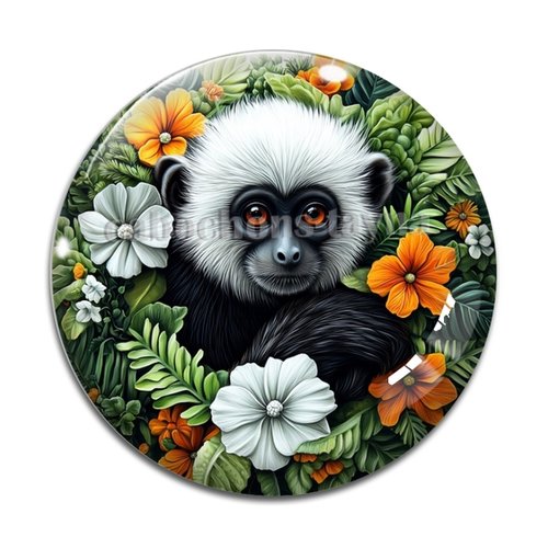 Cabochon singe, cabochon résine ou verre rond différente taille