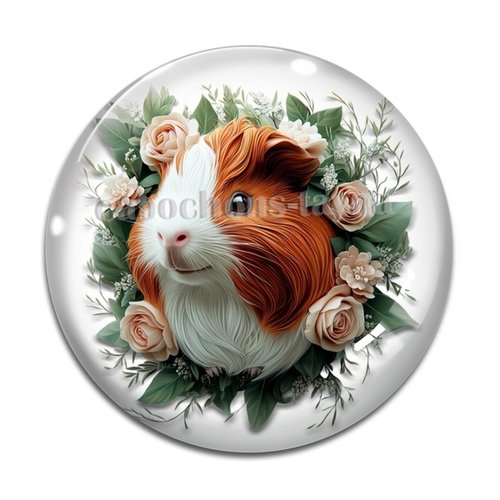 Cabochon cobaye, cabochon résine ou verre rond différente taille