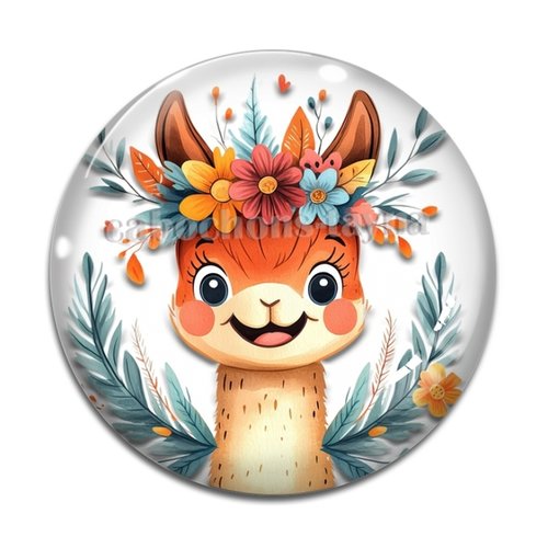 Cabochon lama, cabochon résine ou verre rond différente taille
