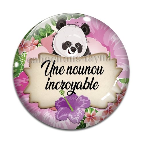 Cabochon nounou, cabochon résine ou verre rond différente taille