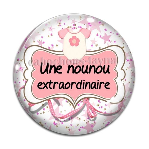 Cabochon nounou, cabochon résine ou verre rond différente taille
