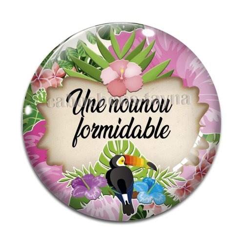 Cabochon nounou, cabochon résine ou verre rond différente taille