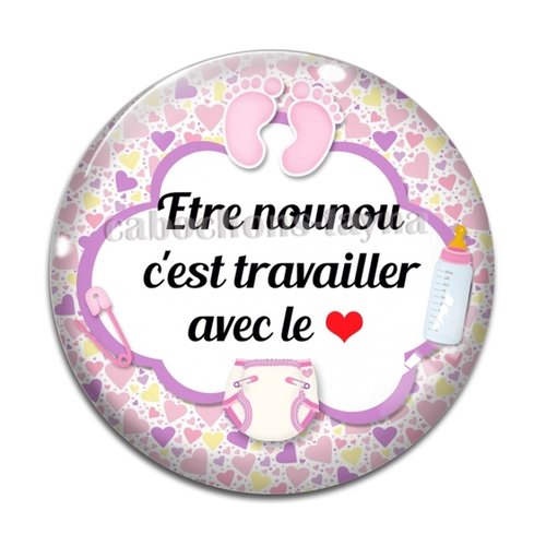 Cabochon nounou, cabochon résine ou verre rond différente taille