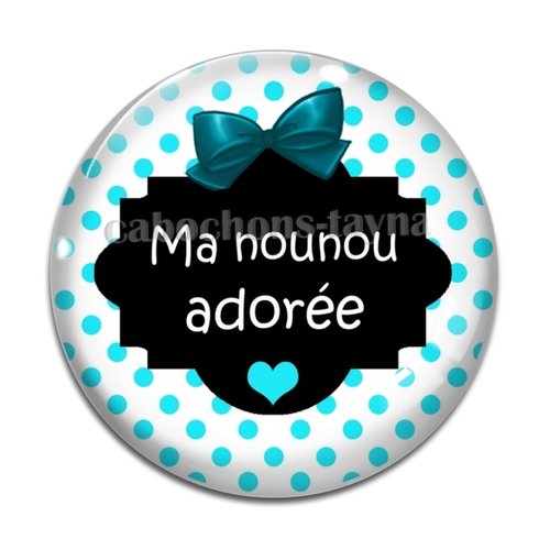 Cabochon nounou, cabochon résine ou verre rond différente taille
