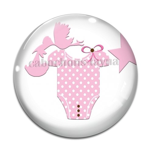 Cabochon fille, cabochon résine ou verre rond différente taille
