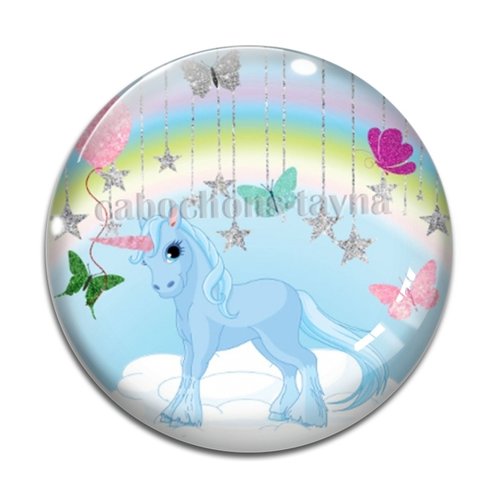 Cabochon licorne, cabochon résine ou verre rond différente taille