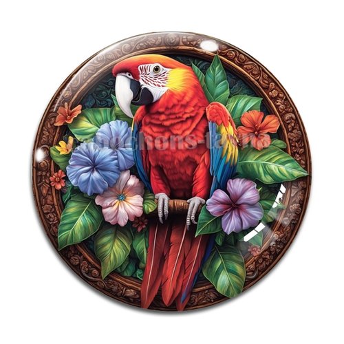 Cabochon oiseaux, cabochon résine ou verre rond différente taille