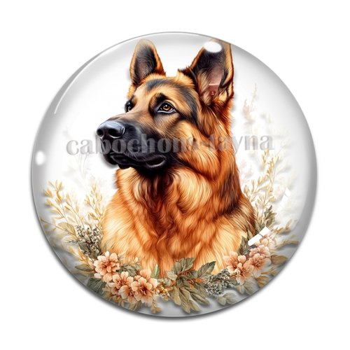 Cabochon chien, cabochon résine ou verre rond différente taille