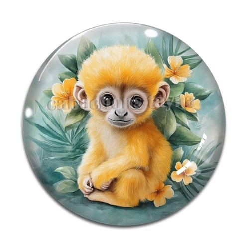 Cabochon singe, cabochon résine ou verre rond différente taille