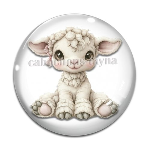 Cabochon mouton, cabochon résine ou verre rond différente taille