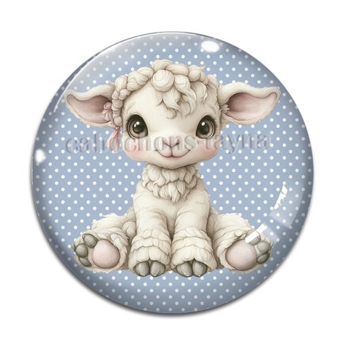 Cabochon mouton, cabochon résine ou verre rond différente taille