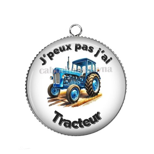 Pendentif j'peux pas j'ai tracteur