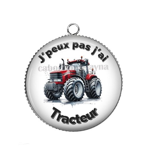 Pendentif j'peux pas j'ai tracteur