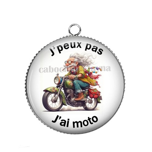 Pendentif j'peux pas j'ai moto