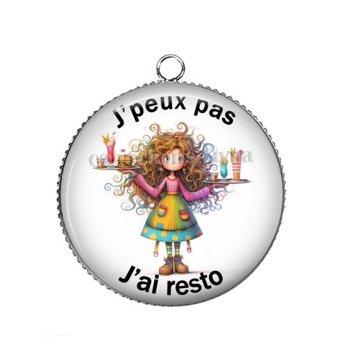 Pendentif j'peux pas j'ai resto