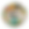Cabochon merci, cabochon résine ou verre rond différente taille