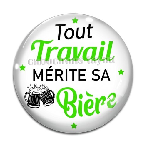 Cabochon tout travail mérite sa bière, cabochon résine ou verre rond différente taille