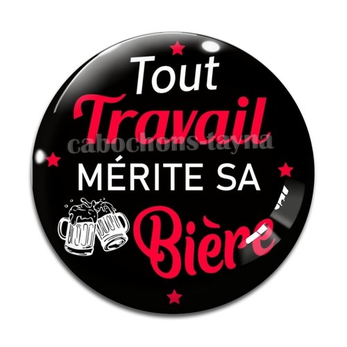 Cabochon tout travail mérite sa bière, cabochon résine ou verre rond différente taille