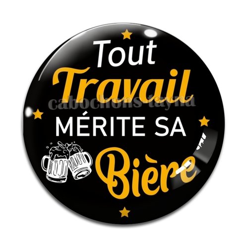 Cabochon tout travail mérite sa bière, cabochon résine ou verre rond différente taille