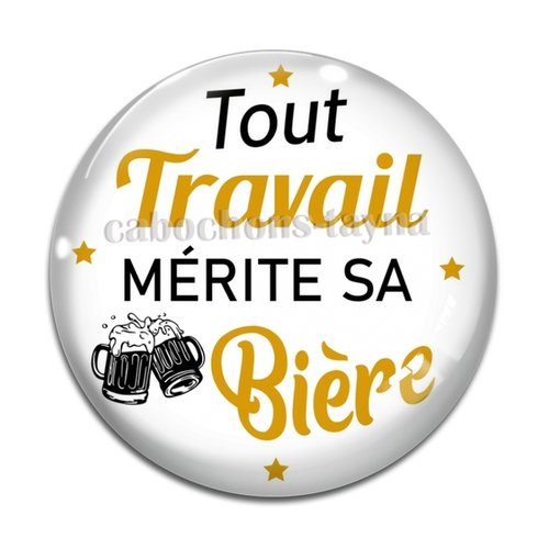 Cabochon tout travail mérite sa bière, cabochon résine ou verre rond différente taille
